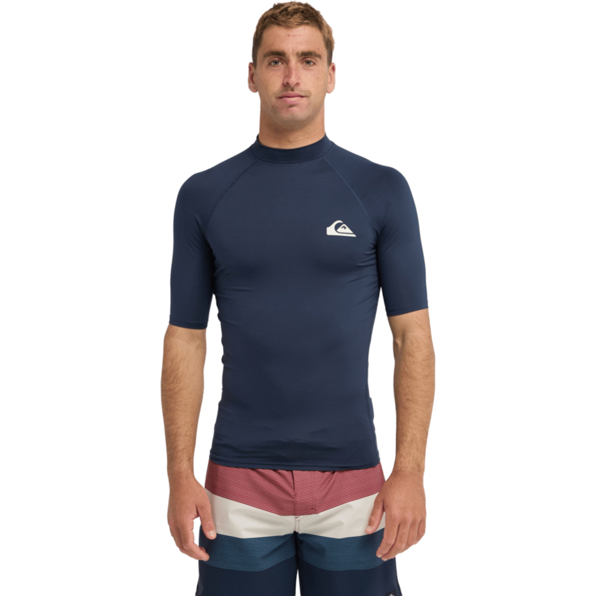 2026 Quiksilver Mens Everyday UPF50 Short Sleeve Rash Vest AQYWR03130 - Dark Navy